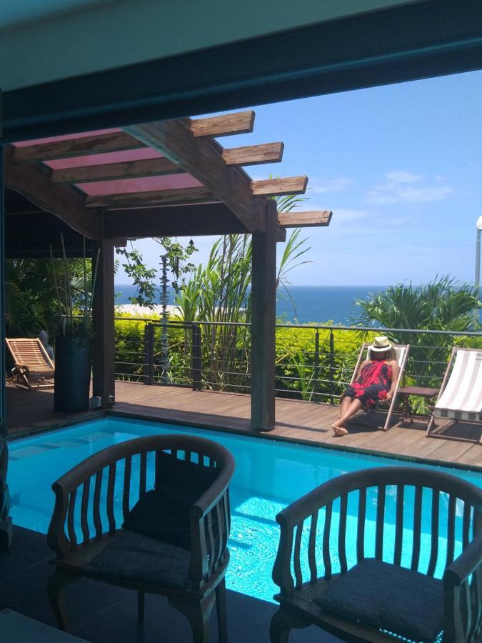 Suite Indigo Jacuzzi Prive Piscine Vue Mer Acces Cuisine Laverie Saint Pierre Exteriér fotografie